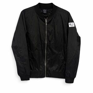 Charles River Apparel Black Bomber Jacket Women’s XL | Spotify Logo | NWT